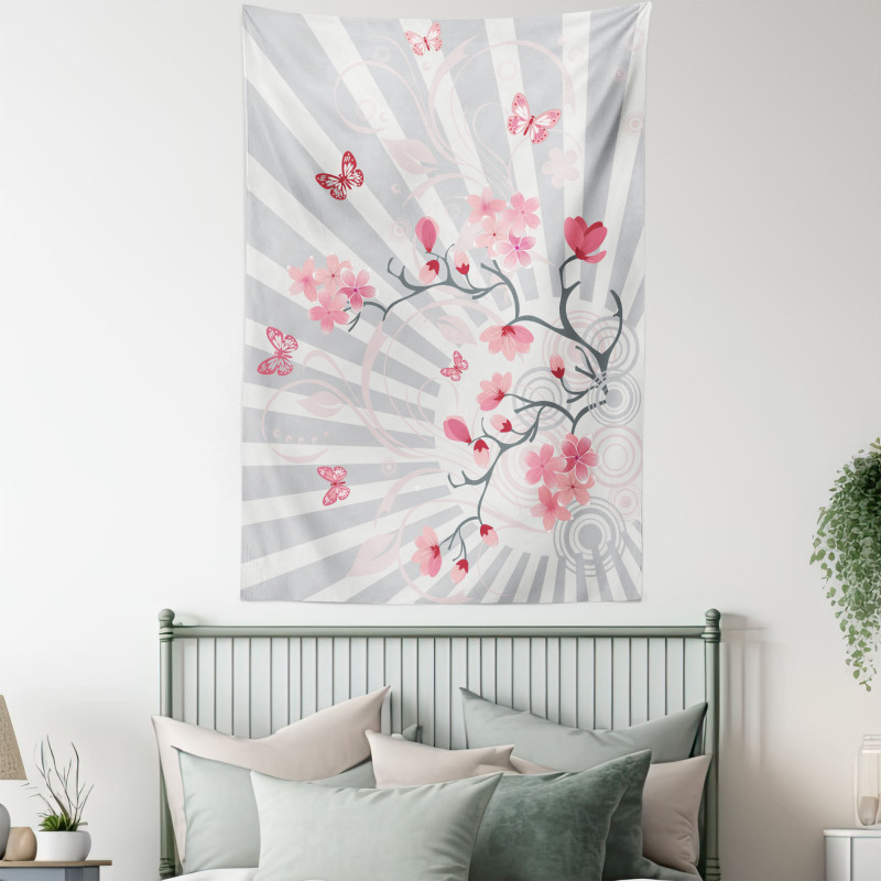 Birds on Cherry Tree Tapestry