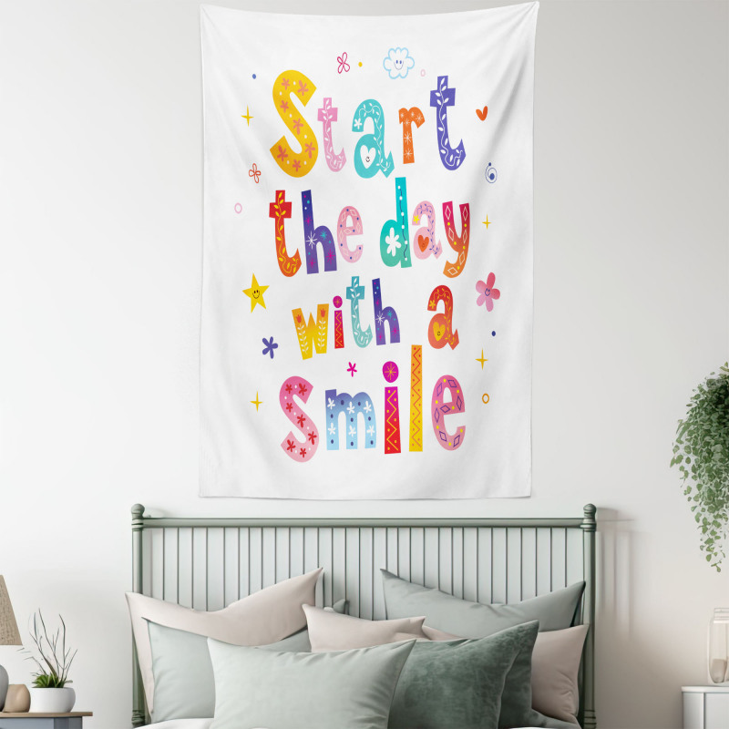 Start the Day with a Smile Tapestry