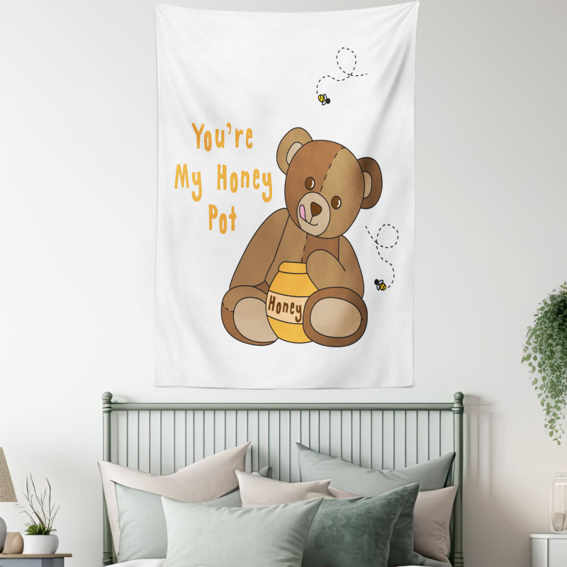 You're My Honey Pot Bear Tapestry