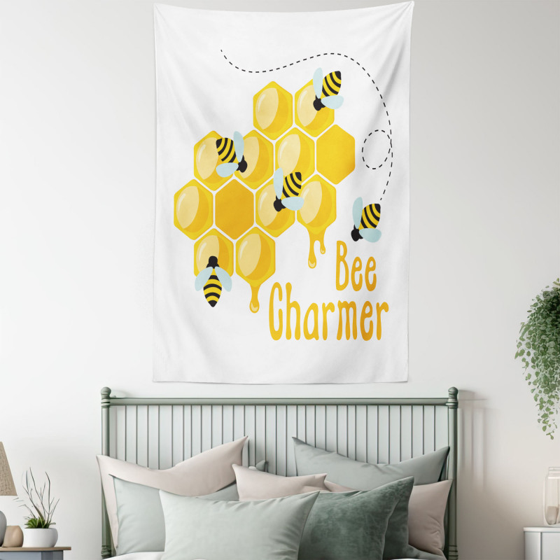 Bee Charmer Lettering Tapestry