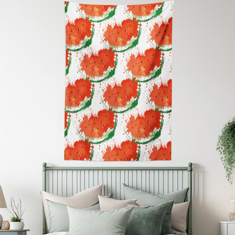 Grunge Spots Fruit Slice Tapestry