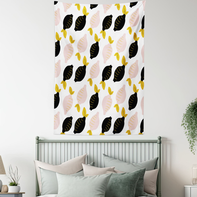 Abstract Colored Citrus Fruit Tapestry