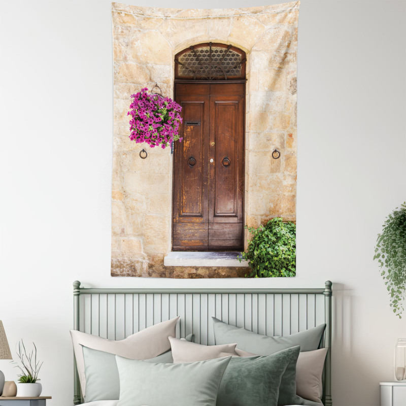 Rusty Wood Door Italian Tapestry