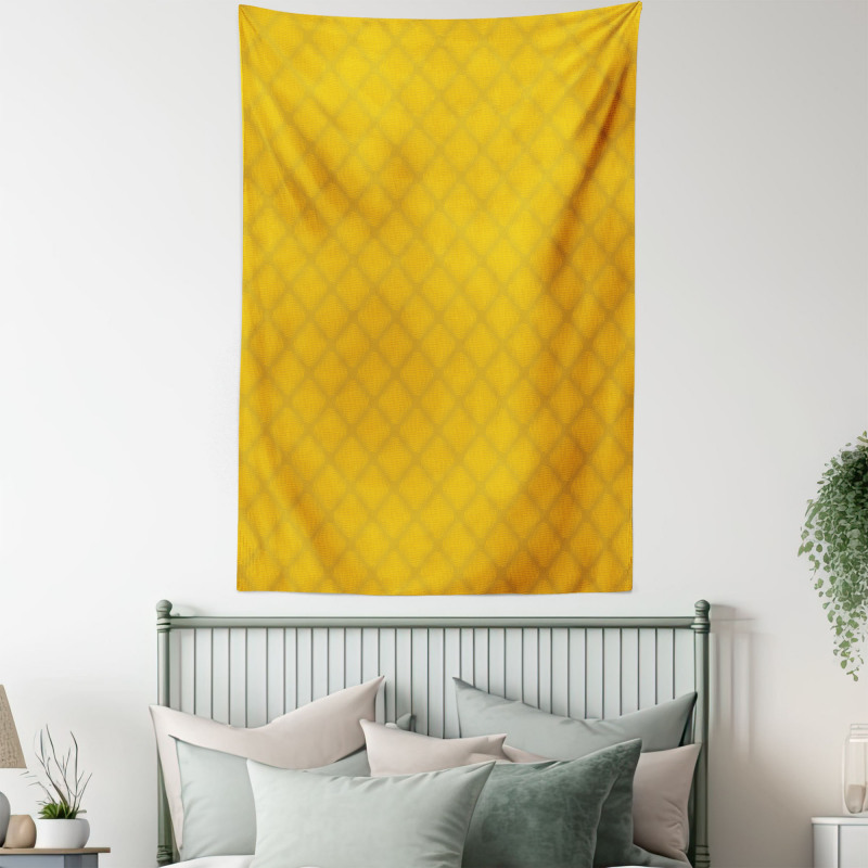 Wavy Hatched Geometric Art Tapestry