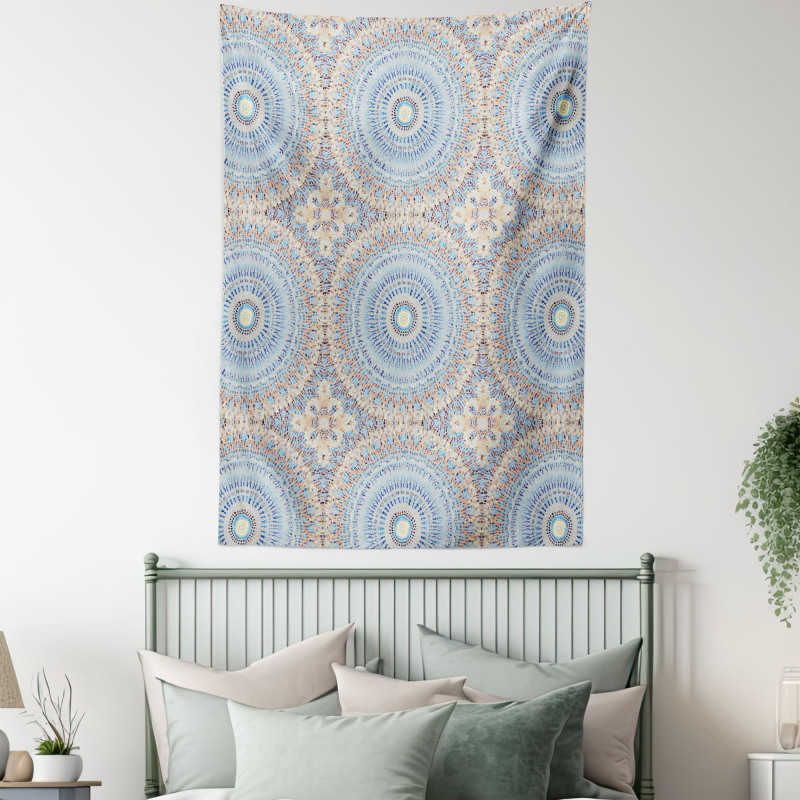 Ethnic Shapes Dotted Motifs Tapestry