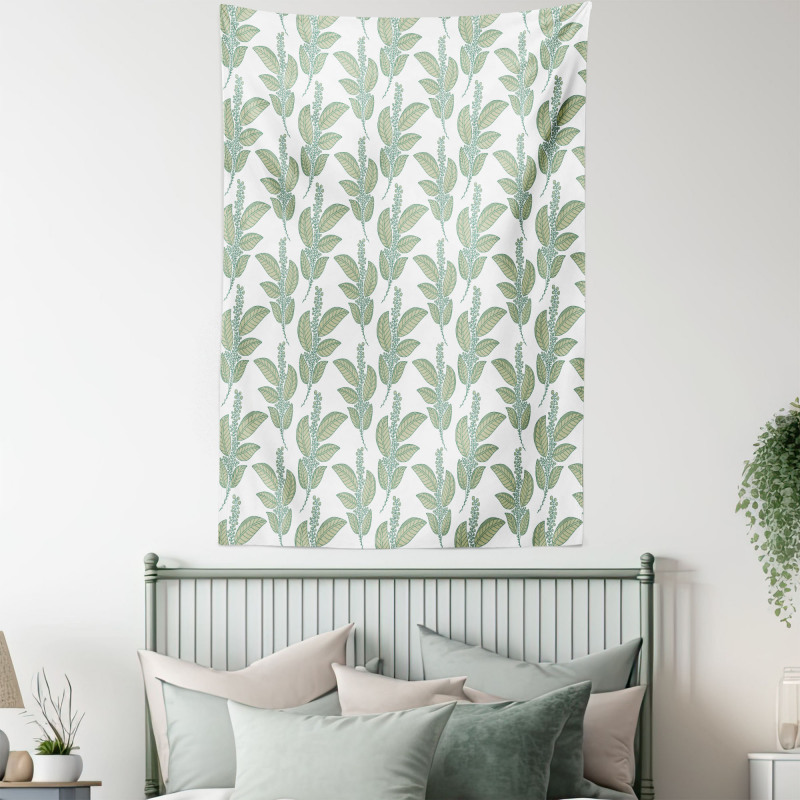 Wild Botanical Blossom Art Tapestry