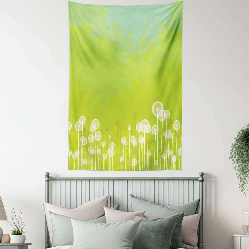 Wild Dandelion Blossoms Tapestry