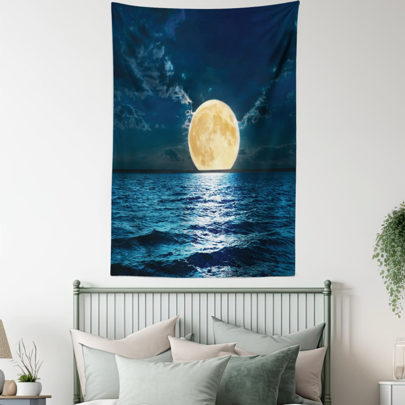 Magic Super Moon Design Tapestry