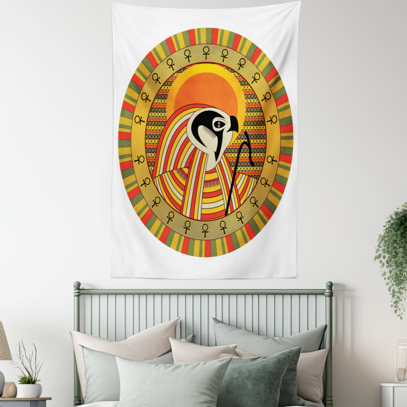 Ancient Sun Figure Tapestry