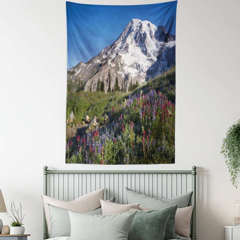 Spring Mt. Rainier Photo Tapestry