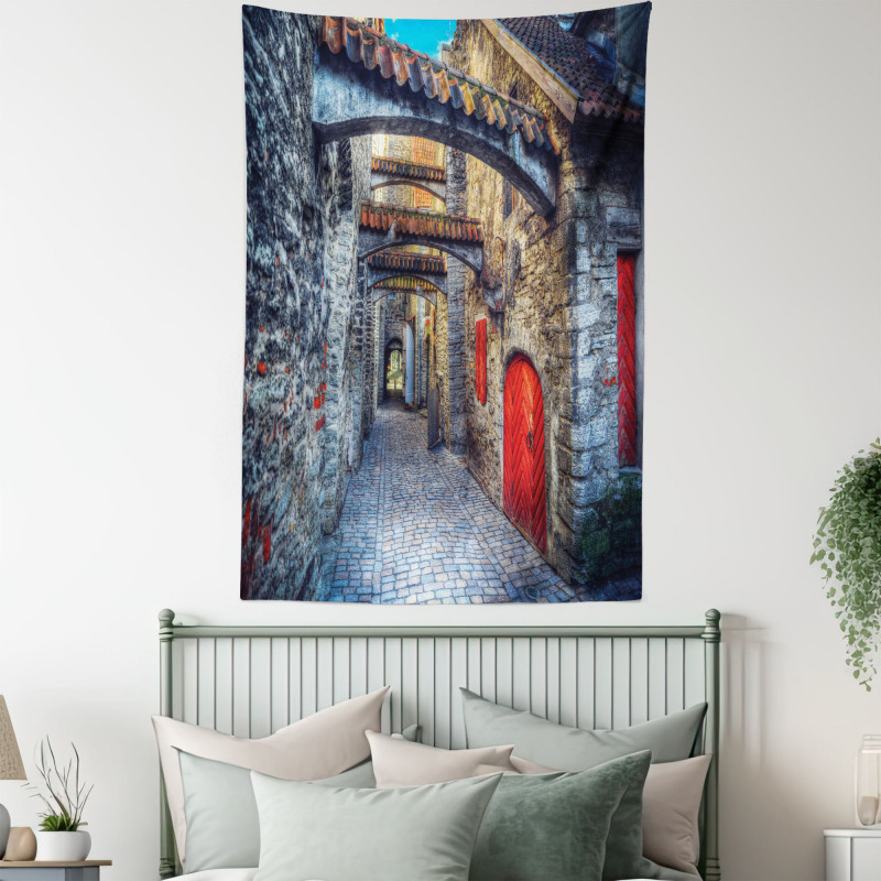 Old Stone House Town Tapestry
