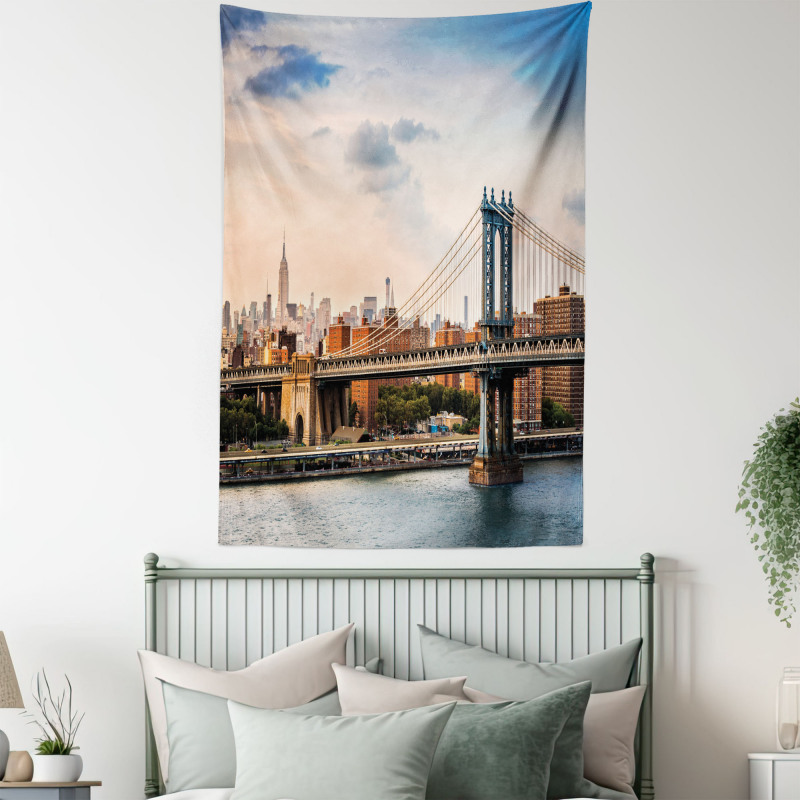 Manhattan Bridge in NYC Tapestry