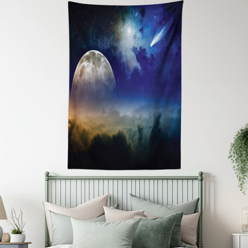 Clouds Full Moon Tapestry