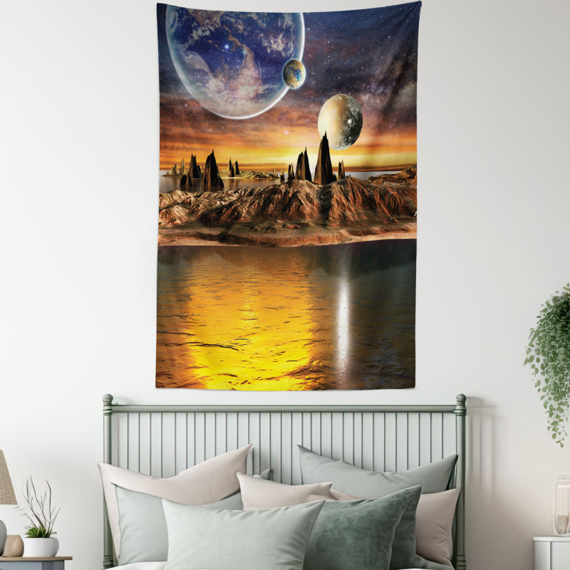 Planet Sci Fi Fantasy Art Tapestry