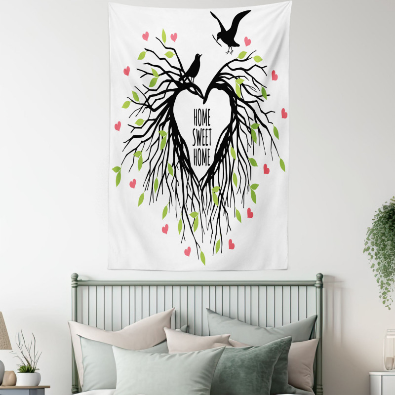 Romantic Bird Tapestry