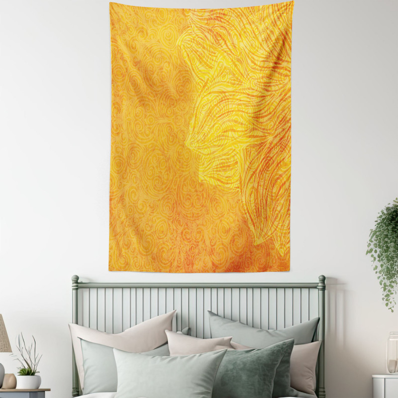 Old Tibal Grunge Motif Tapestry