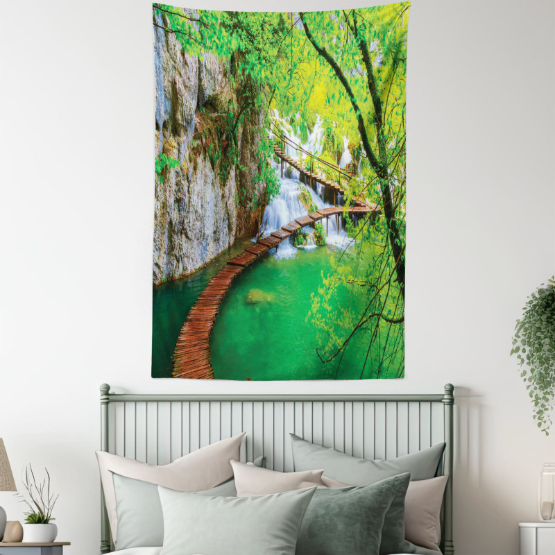 Cascade Trees Greenery Tapestry