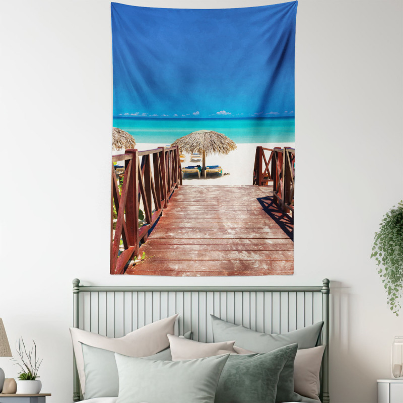 Sandy Beach Resort Tapestry