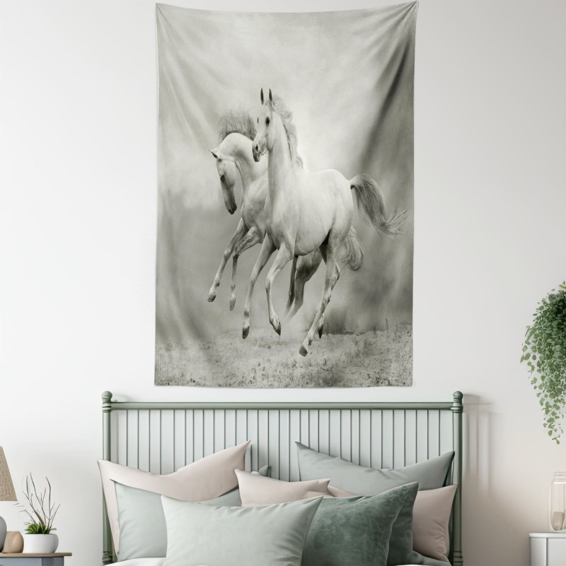 Horse Freedom Theme Tapestry