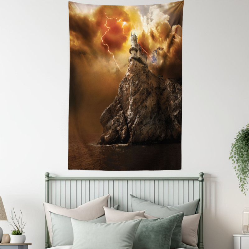 Castle Thunder Storm Tapestry