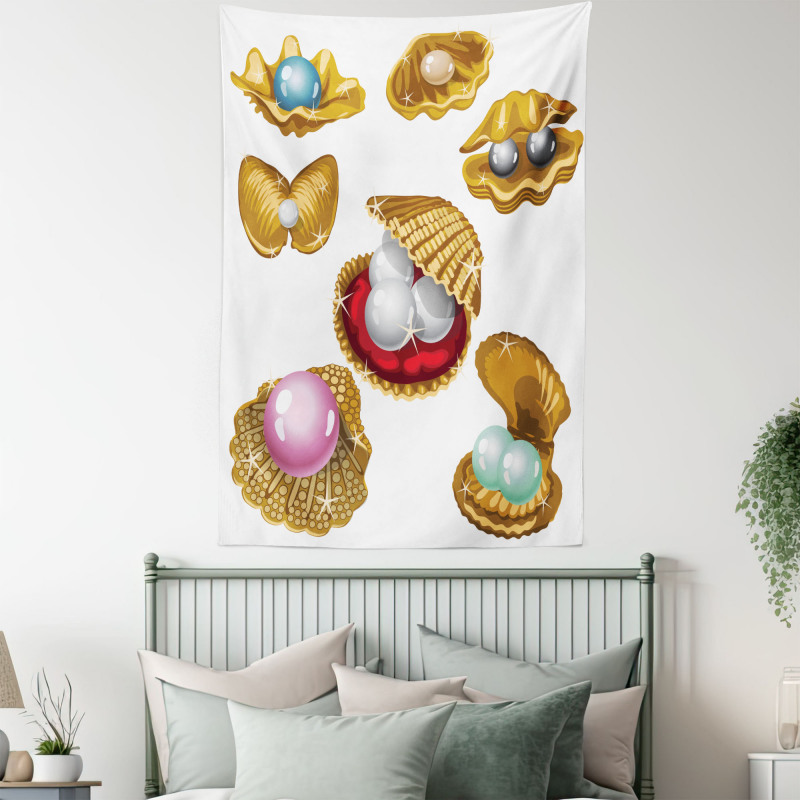 Open Shells Sea Image Tapestry