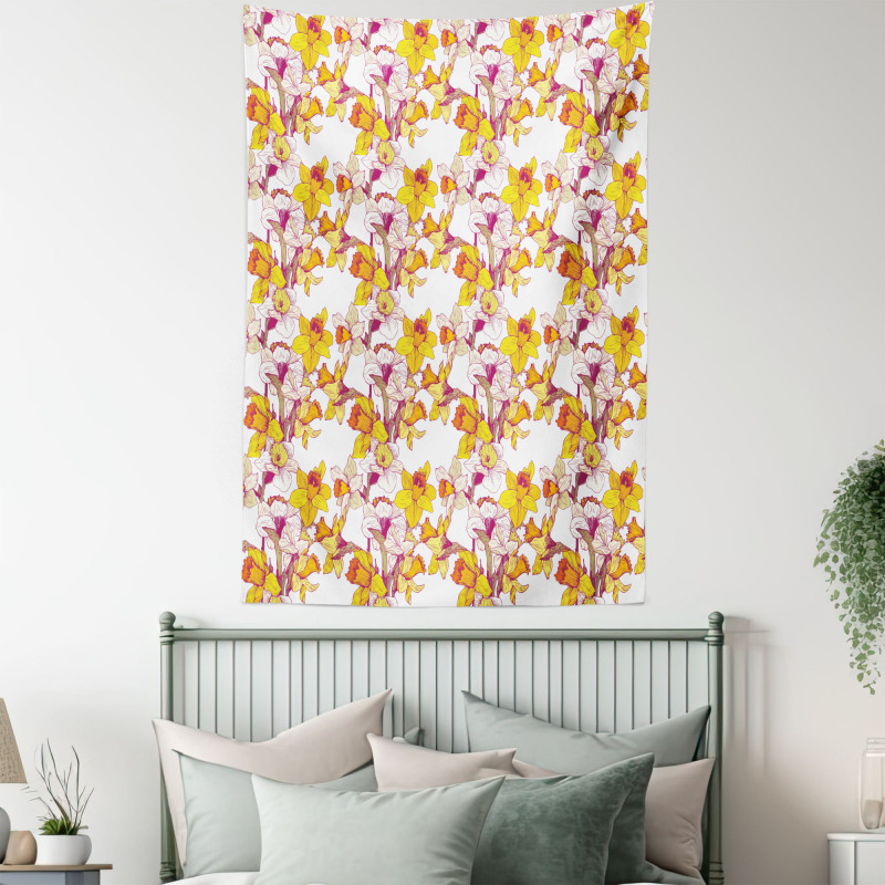 Flowers Spring Romance Tapestry