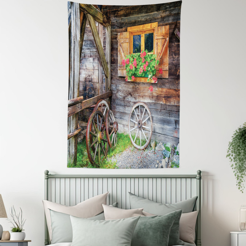 Farmhouse Countryside Tapestry