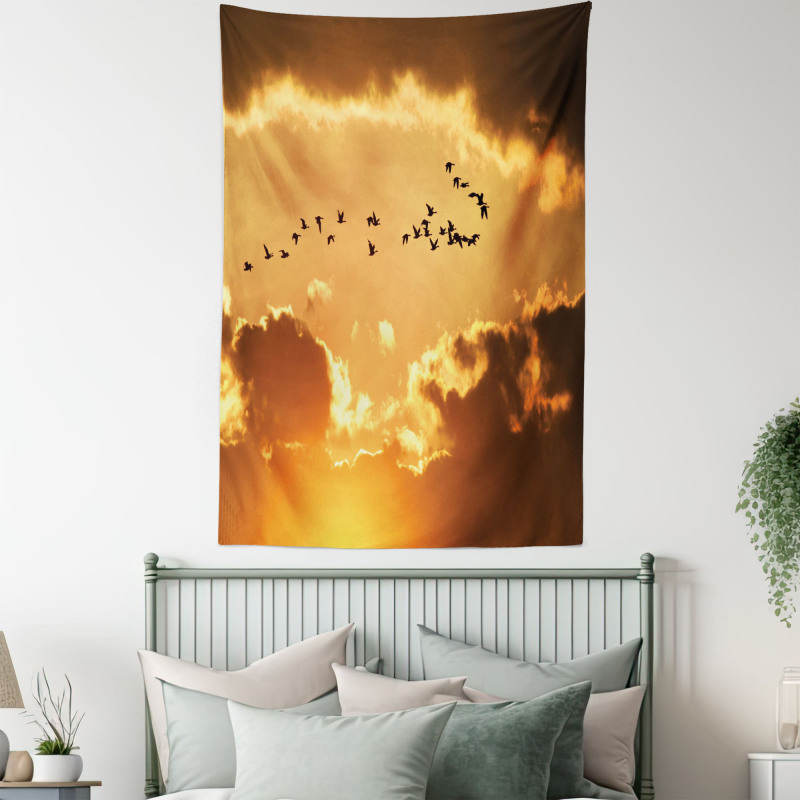 Flyingt Sunset Freedom Tapestry