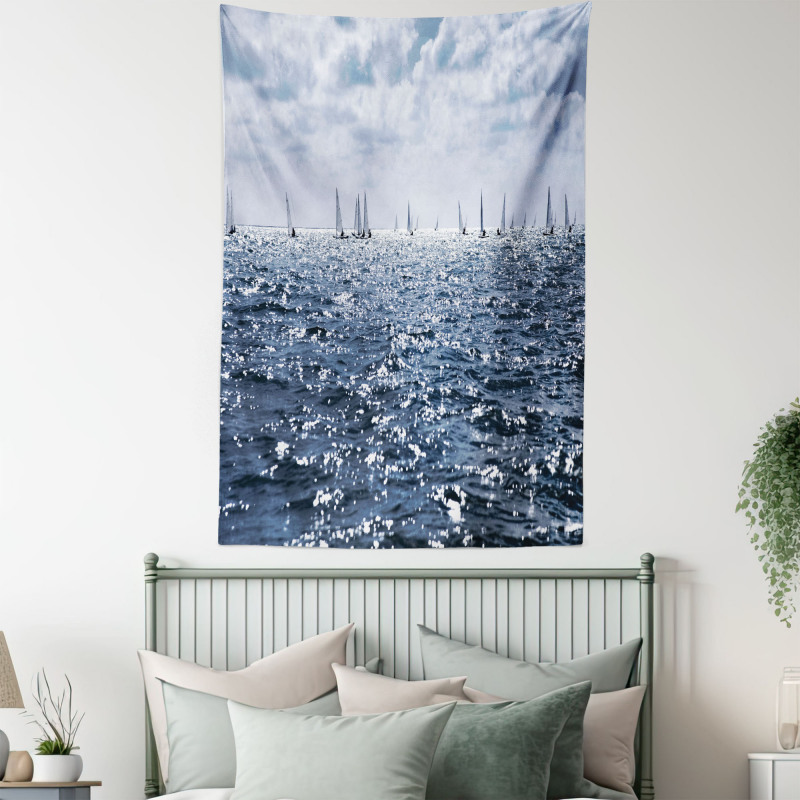 Sailing Boats Sunny Tapestry