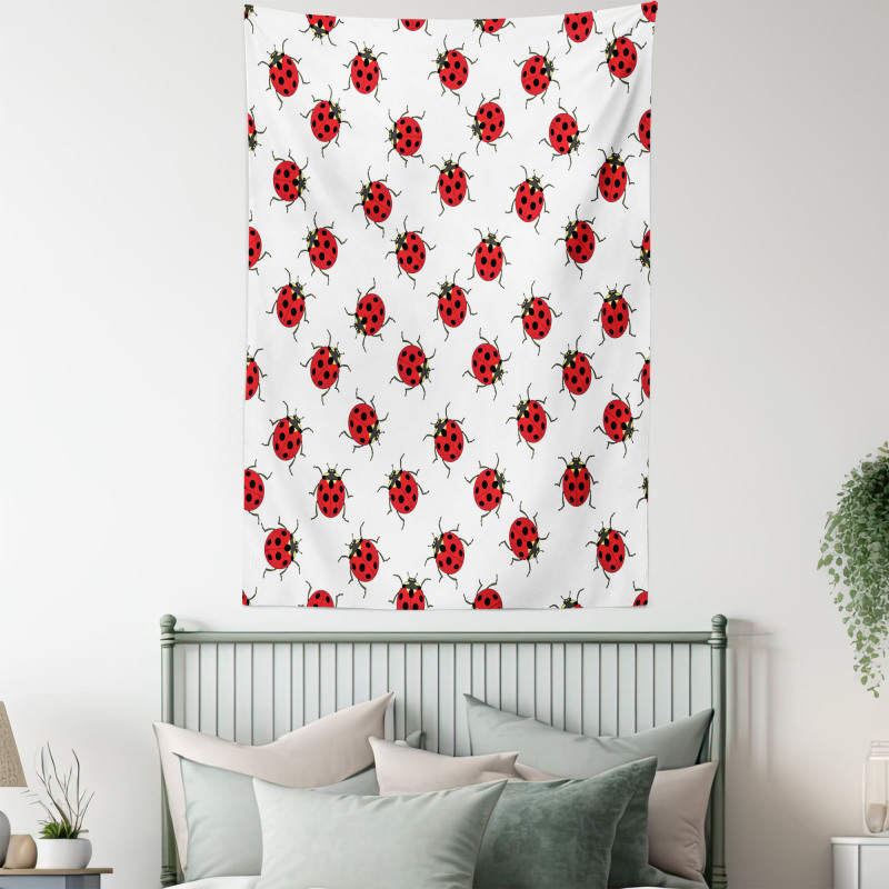Ladybugs Patterns Tapestry