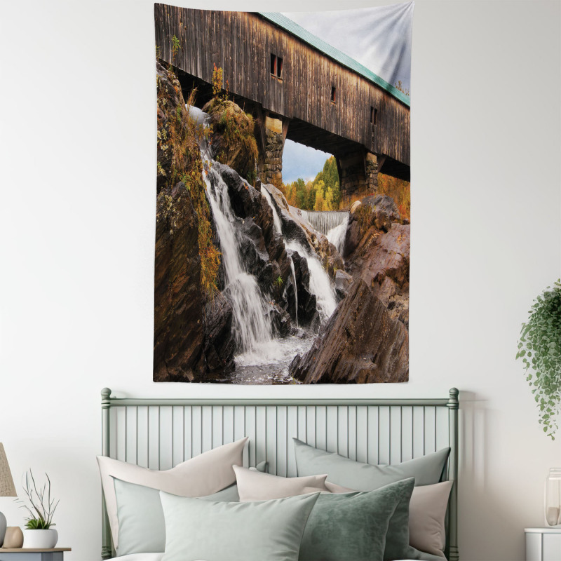 Rustic Oak Bridge Tapestry