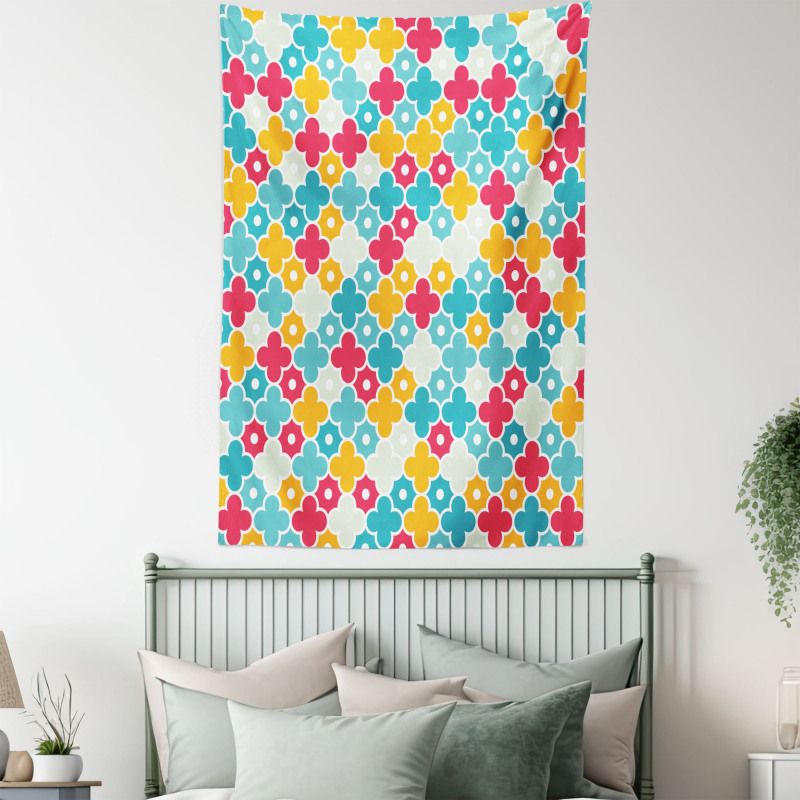 Kid Theme Colorful Petal Tapestry