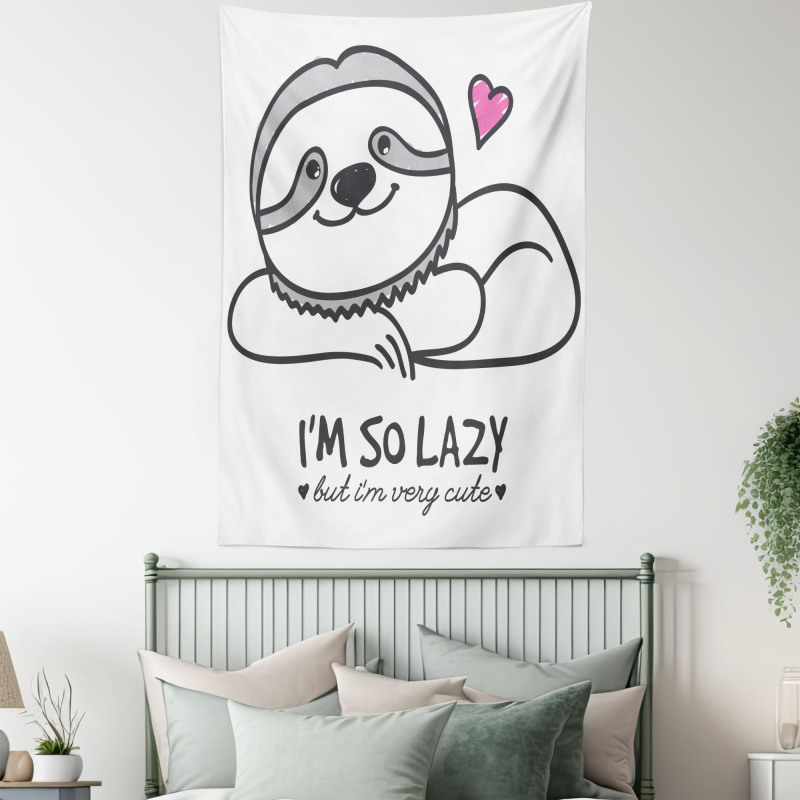 Cartoon Funny Words Tapestry