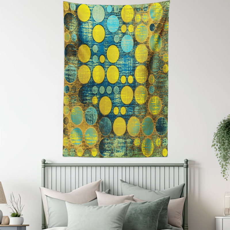 Groovy Polka Dots 60s Tapestry