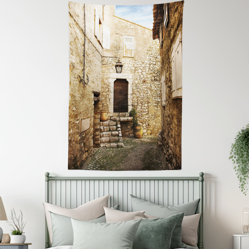 Narrow Cobble Street Tapestry