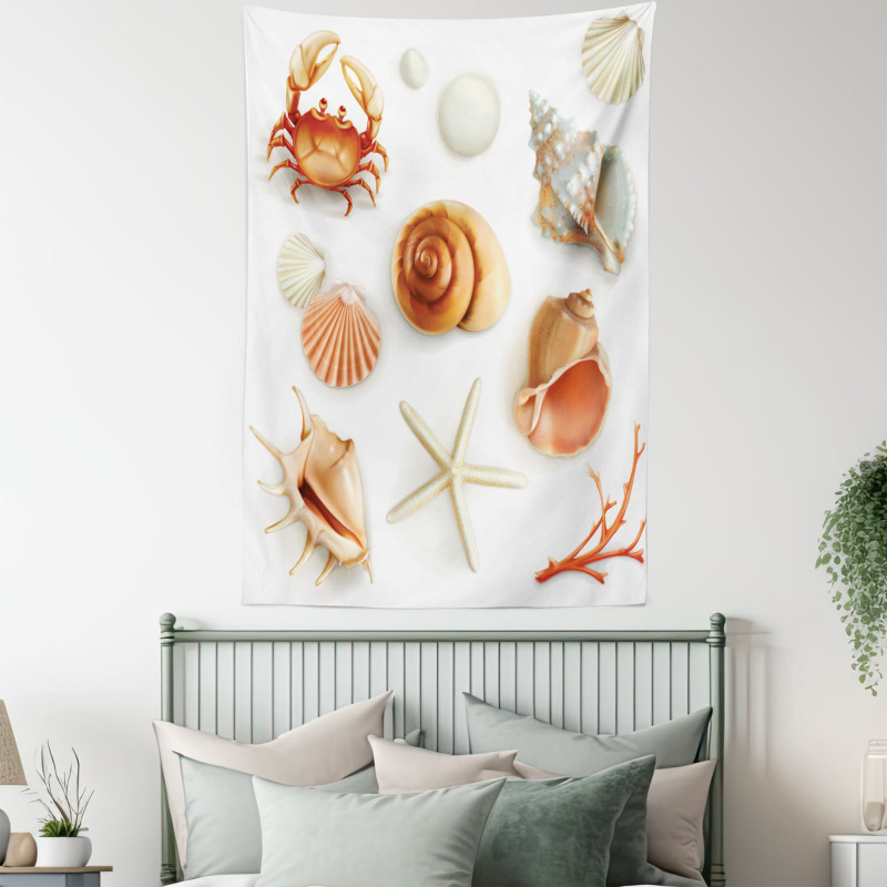 Seashells Marine Aquatic Tapestry