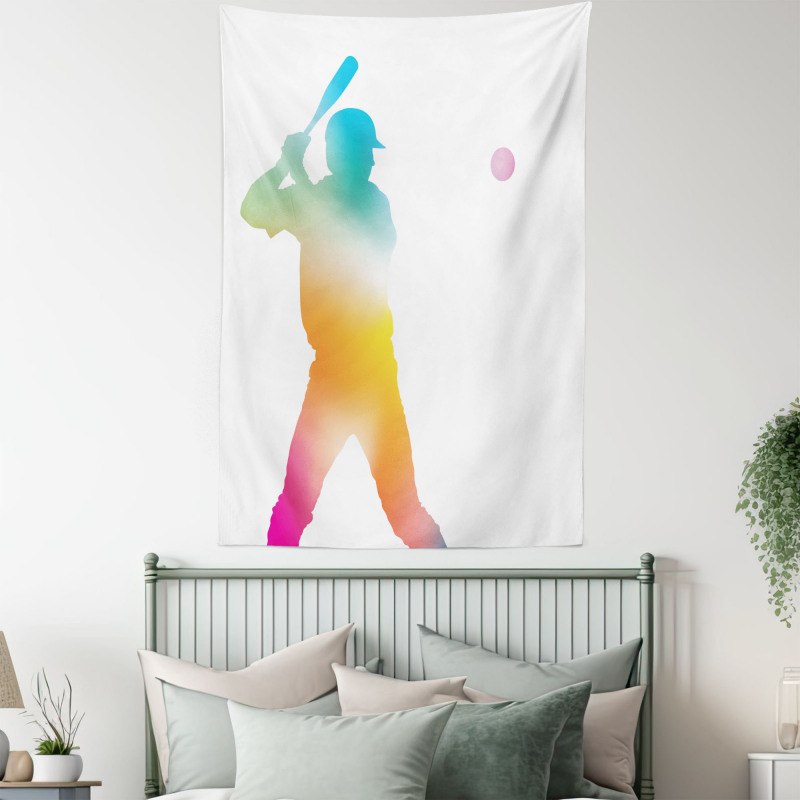 Hitter Swinging Arms Tapestry