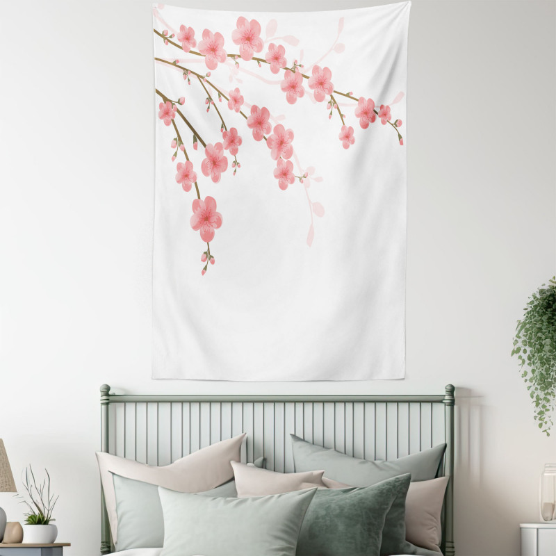 Cherry Blossom Artwork Tapestry