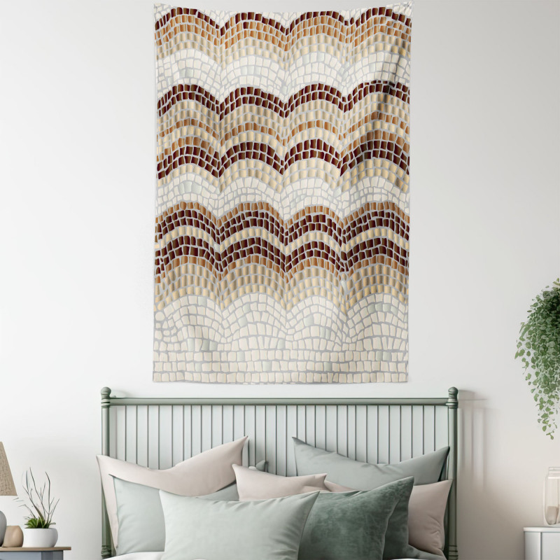 Antique Mosaic Effect Tapestry
