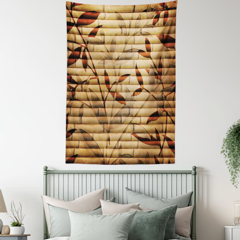 Bamboo Leaves Bohemian Tapestry