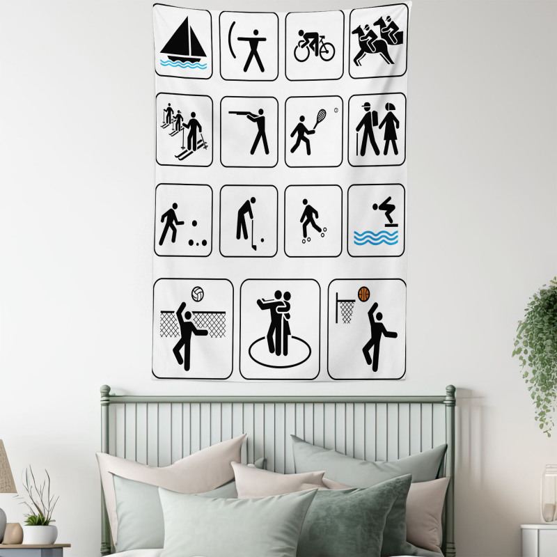 Horse Riding Sports Tapestry