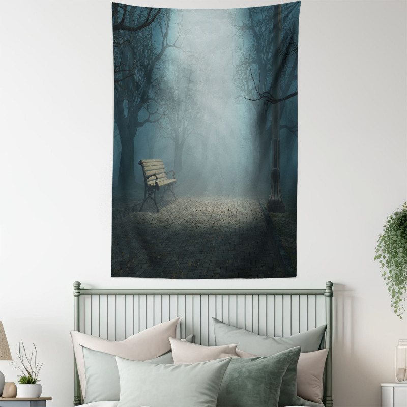 Mysterious Park Horror Tapestry