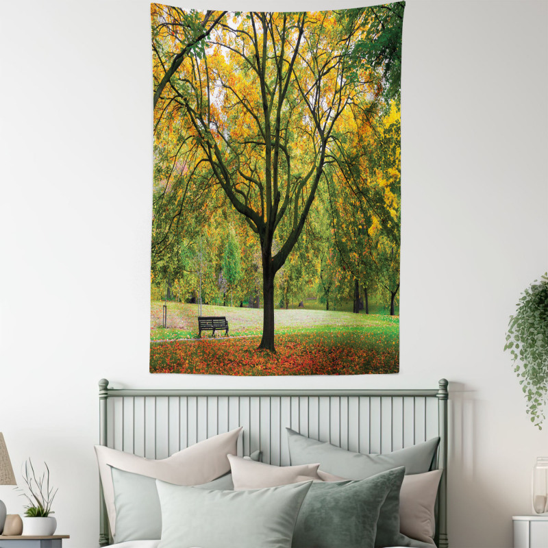 Autumn Park Leaves Nature Tapestry