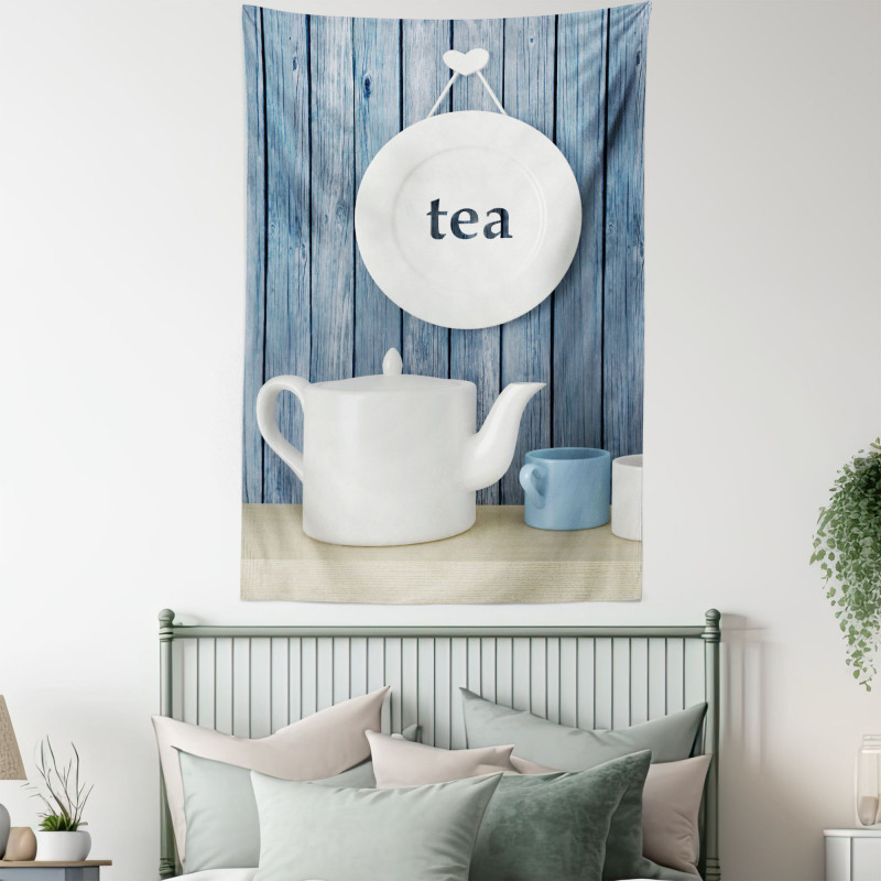 Country Cups and Pot Plate Tapestry