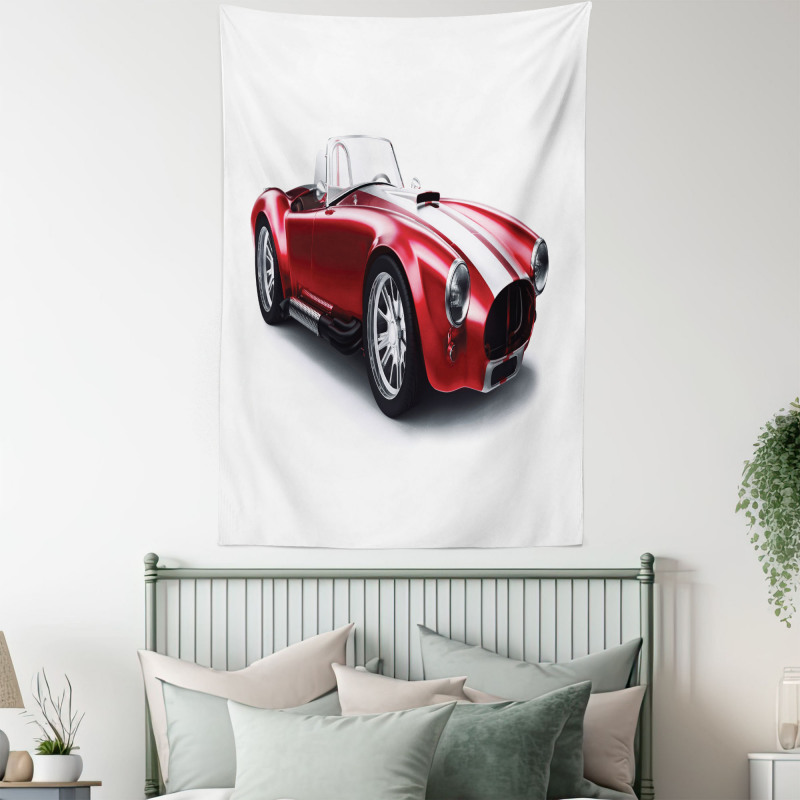 Old Fashioned Vintage Car Tapestry