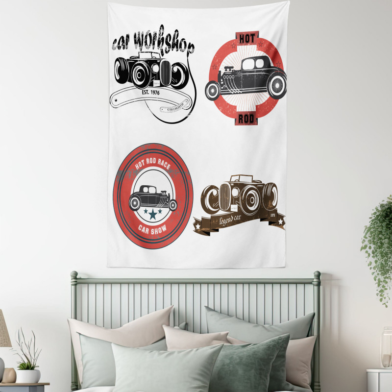 Retro Cars Pop Art Tapestry