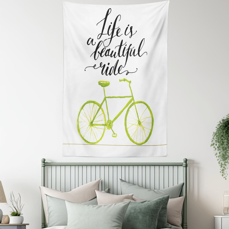 Life is a Bike Ride Tapestry