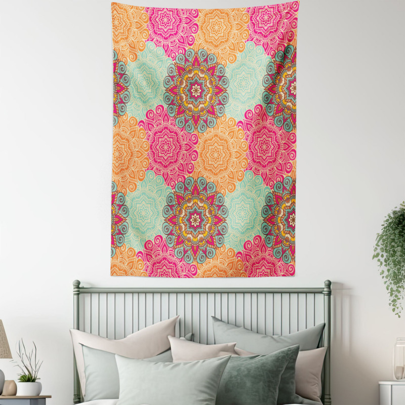 Antique Tribal Mandala Tapestry