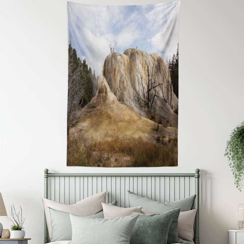 Rock Orange Spring Tapestry