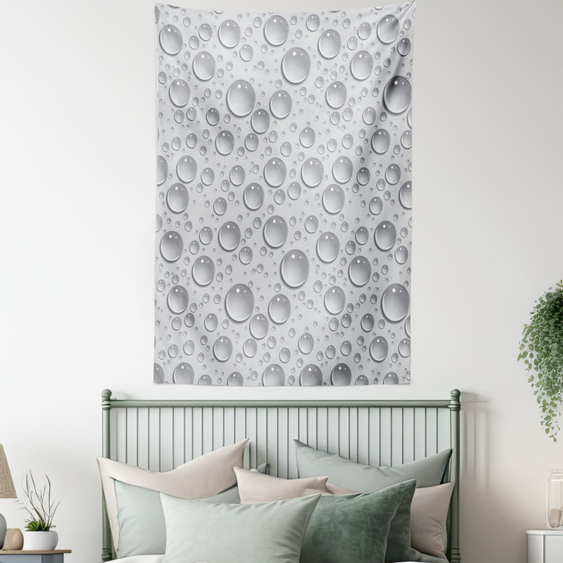 Waterdrops Monochrome Tapestry